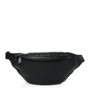 Louis Vuitton Calfskin Monogram Shadow Discovery Bumbag PM Black