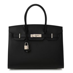 Hermes Madame Calfskin Birkin Sellier 30 Black