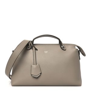 Fendi Vitello Dolce Medium By The Way Boston Bag Tortora