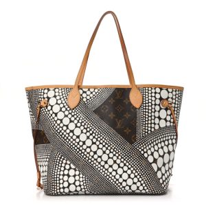 Louis Vuitton Monogram Kusama Waves Neverfull MM White