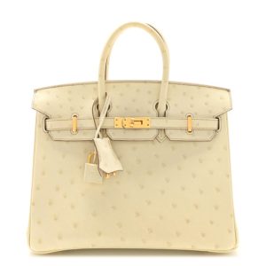 Hermes Ostrich Birkin 25 Beton