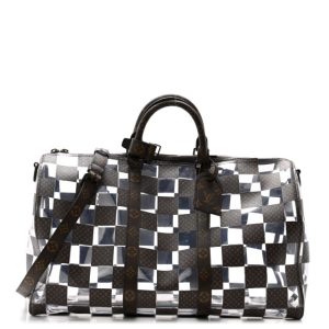 Louis Vuitton PVC Monogram Chess Keepall Bandouliere 50