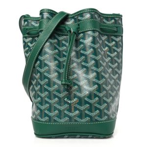 Goyard Goyardine Petit Flot Bucket Bag PM Green