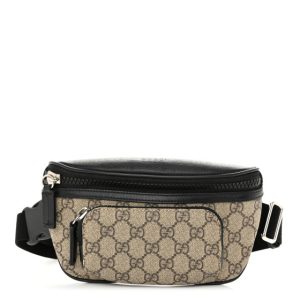 Gucci GG Supreme Monogram Belt Bag Black