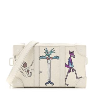 Louis Vuitton Taurillon Monogram LV Friends Soft Trunk Wallet White