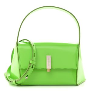 Salvatore Ferragamo Calfskin Geometric Shoulder Bag Green