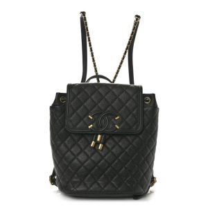Chanel Caviar Quilted Small Filigree Backpack Black
