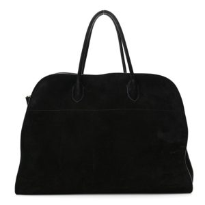 The Row Suede Calfskin Soft Margaux 17 Black