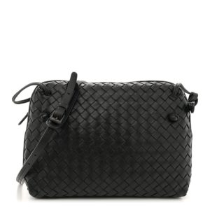Bottega Veneta Nappa Intrecciato Nodini Bag Black