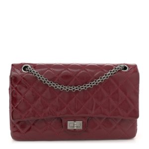Chanel Patent Caviar Quilted 2.55 Reissue 226 Flap Burgundy