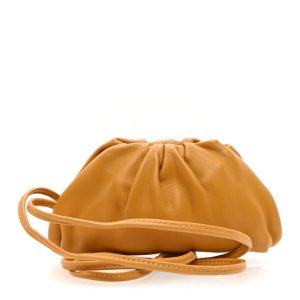 Bottega Veneta Butter Calfskin Coin Purse Caramel