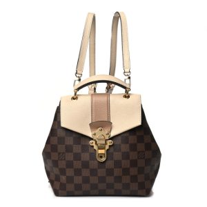 Louis Vuitton Damier Ebene Clapton Backpack Creme