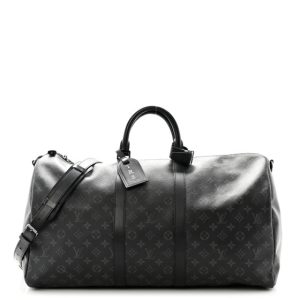 Louis Vuitton Monogram Eclipse Keepall Bandouliere 55