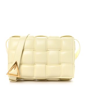 Bottega Veneta Nappa Maxi Intreccio Padded Cassette Crossbody Bag Zest
