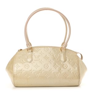 Louis Vuitton Vernis Sherwood PM Blanc Corail