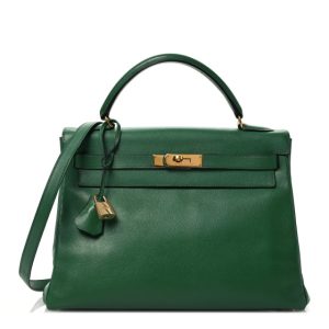 Hermes Courchevel Kelly Retourne 32 Vert Bengale