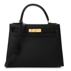 Hermes Epsom Kelly Sellier 28 Black
