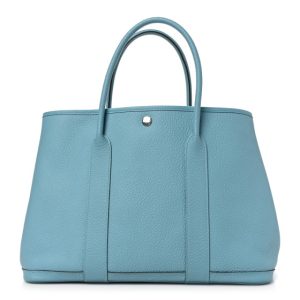 Hermes Vache Country Garden Party 36 MM  Bleu Saint Cyr