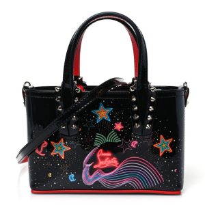 Christian Louboutin Patent Calfskin Mini Starlight Cabata Tote Multicolor