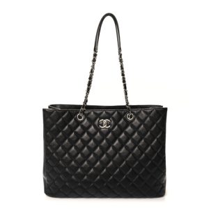 Chanel Caviar Quilted Large Shopping Tote Black