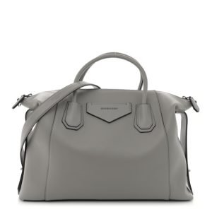 Givenchy Soft Calfskin Medium Soft Antigona Pearl Grey