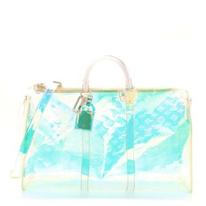 Louis Vuitton PVC Monogram Keepall Bandouliere 50 Iridescent Prism