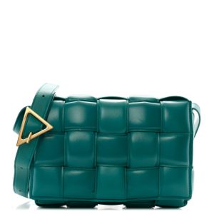 Bottega Veneta Nappa Maxi Intreccio Padded Cassette Crossbody Bag Mallard