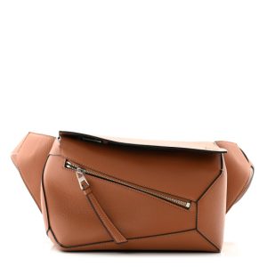 Loewe Calfskin Small Puzzle Bumbag Tan