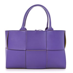 Bottega Veneta Nappa Maxi Intrecciato Small Arco Tote Purple