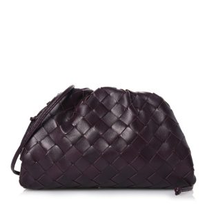 Bottega Veneta Nappa Intrecciato The Mini Pouch Grape