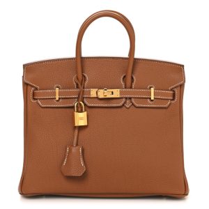 Hermes Togo Birkin 25 Gold