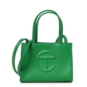 Telfar Vegan Leather Small Shopping Bag Greenscreen