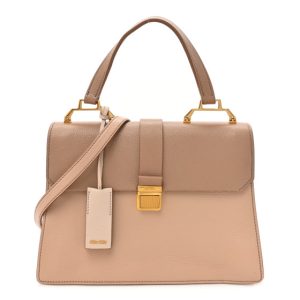 Miu Miu Goatskin Bandoliera Madras Bi-Color Shoulder Bag Cammeo Cipri Cammeo Cipri