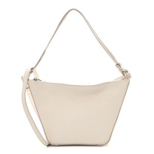 Loewe Calfskin Mini Hammock Hobo Soft White