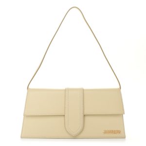 Jacquemus Smooth Calfskin Le Bambino Long Ivory