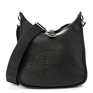 Hermes Taurillon Clemence Evelyne III PM Graphite
