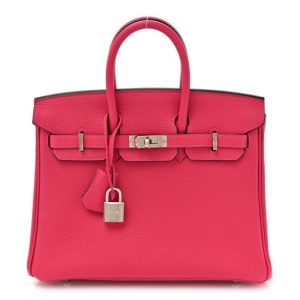 Hermes Togo Birkin 25 Rose Mexico