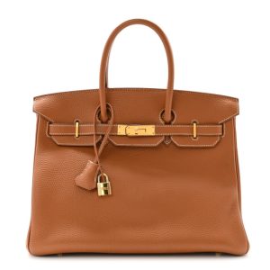 Hermes Togo Birkin 35 Gold