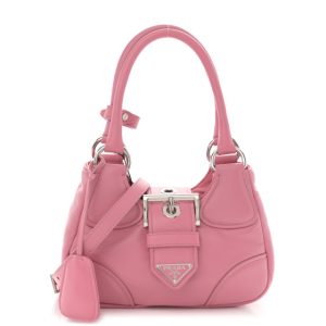 Prada Nappa Soft Padded Re-Edition 2002 Moon Bag Geranio