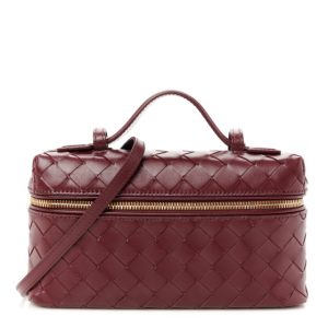 Bottega Veneta Nappa Intrecciato Bang Bang Vanity Case Barolo