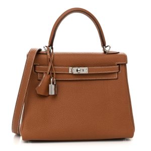 Hermes Togo Kelly Retourne 25 Gold