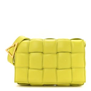 Bottega Veneta Nappa Maxi Intreccio Padded Cassette Crossbody Bag Kiwi