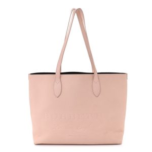 Burberry Grainy Calfskin Remington Tote Pale Ash Rose