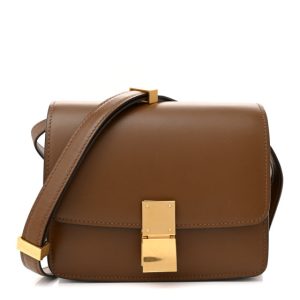 Celine Smooth Calfskin Small Classic Box Flap Bag Camel