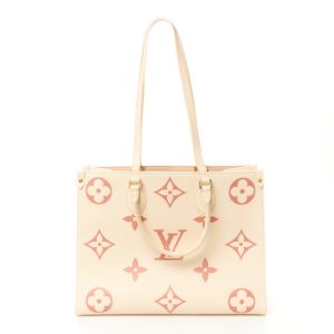 Louis Vuitton Empreinte Monogram Giant Onthego MM Creme Rose Trianon