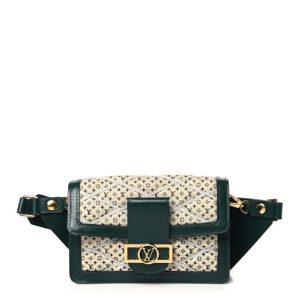 Louis Vuitton Denim Printed Monogram Dauphine Mini Bumbag
