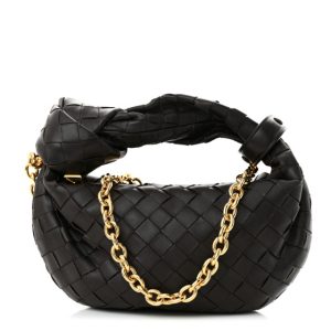 Bottega Veneta Nappa Intrecciato Mini Chain Jodie Fondant