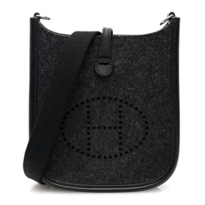 Hermes Feutre Swift Evelyne TPM Gris Moyen Black