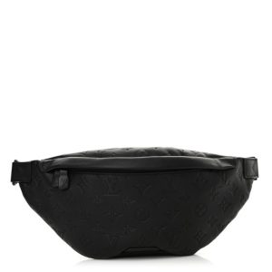 Louis Vuitton Calfskin Monogram Shadow Discovery Bumbag Black
