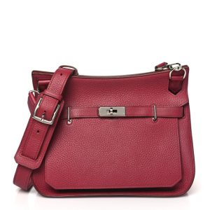 Hermes Taurillon Clemence Jypsiere 28 Rubis